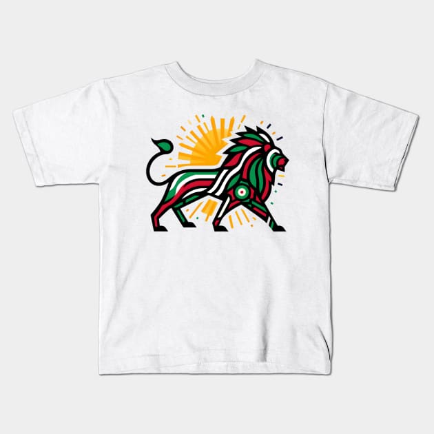 Shir o Khorshid - Persian (iran) design Kids T-Shirt by Elbenj